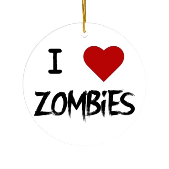 ZoMBiE LoVE Ceramic Ornaments