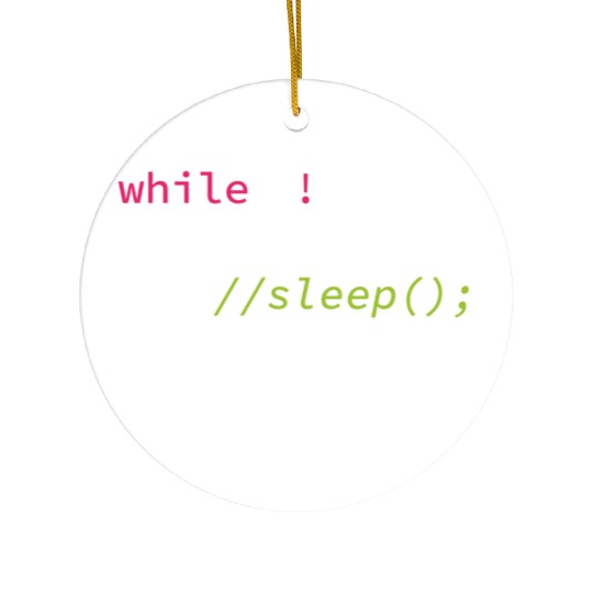 Funny Coding Computer Science Programmer Eat Sleep Ceramic Ornaments