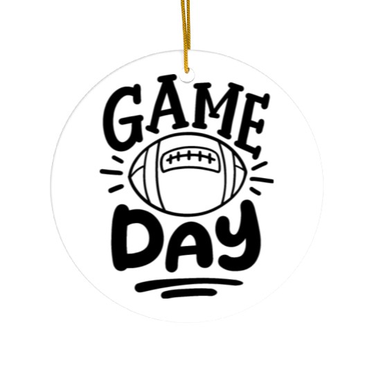 football Fanatic - Game Day Style Ceramic Ornaments