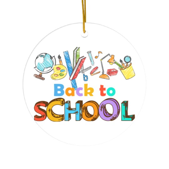 Go Back To School Ceramic Ornaments