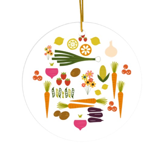 Vegetable Herb Garden Ceramic Ornaments