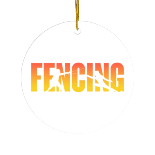 Fencing Ceramic Ornaments