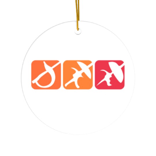 Fencing Swords Good Better Best Ceramic Ornaments