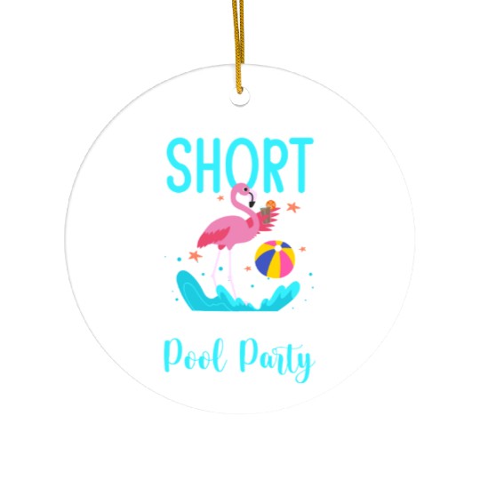 Pool Pool Party Relaxation Summer Ceramic Ornaments