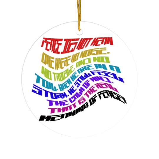 Peaceful Ceramic Ornaments