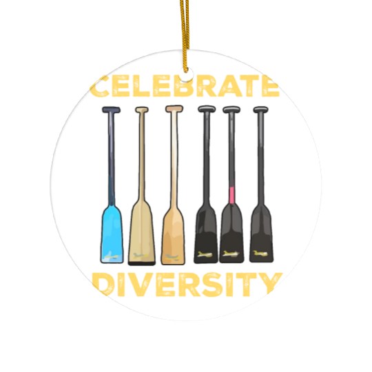 Funny Dragon Boat Racing Paddle Ceramic Ornaments