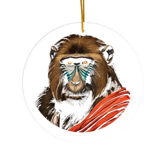 Baboon Monkey Lover Wildlife Animal Zookeeper Ceramic Ornaments