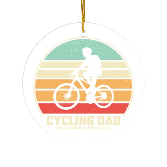 Cycling Dad Ceramic Ornaments