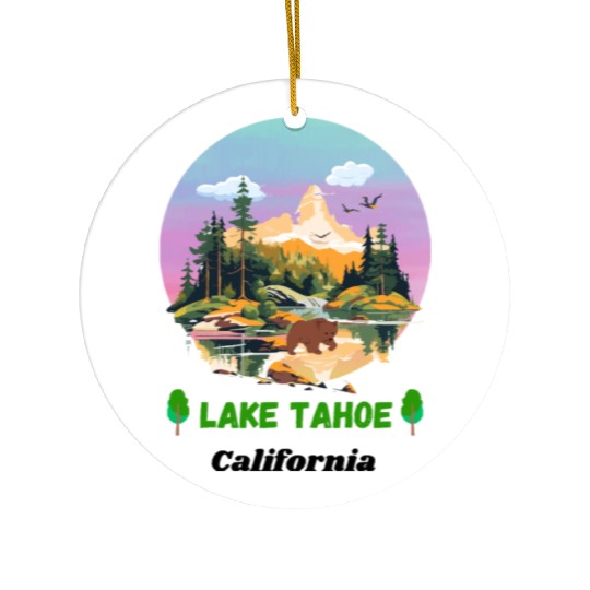 Lake Tahoe California Ceramic Ornaments
