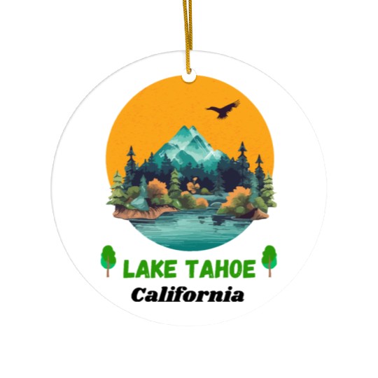 Lake Tahoe California Ceramic Ornaments