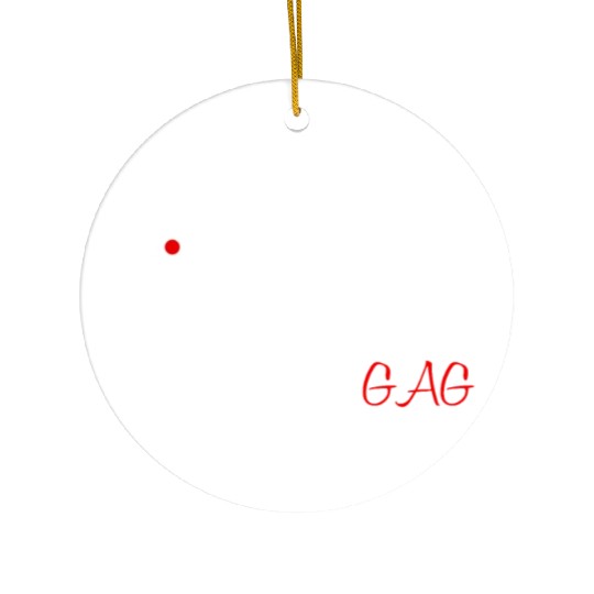 BDSM Running GAG Ceramic Ornaments