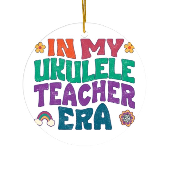 In my Ukulele teacher era Ceramic Ornaments