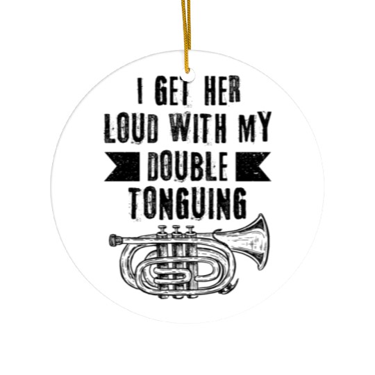 Mellophonist Musical Instrument Orchestra Ceramic Ornaments