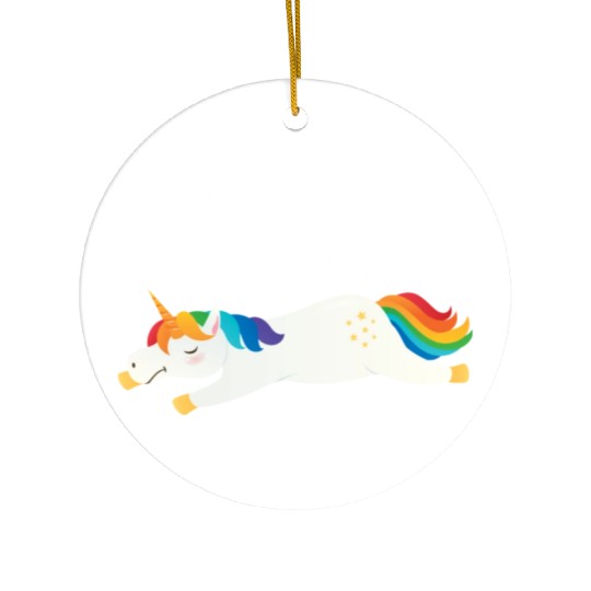 Hot Mess Express Magical Unicorn Ceramic Ornaments