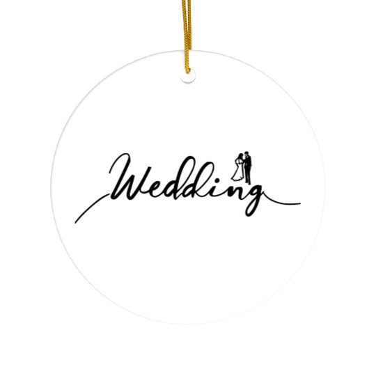 "Wedding" Ceramic Ornaments