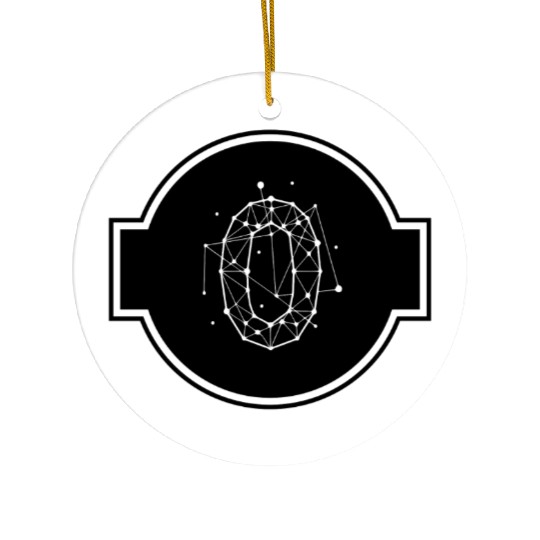 Space Number 0 - Zero Ceramic Ornaments