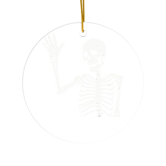 Funny Halloween Skull Ceramic Ornaments | Sarcastic Dead Inside