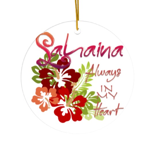Lahaina: Always in my Heart 2 Ceramic Ornaments
