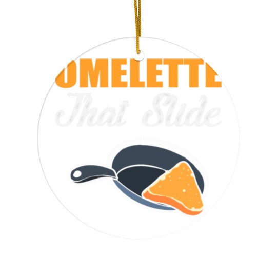 Omelette that Slide Chef or Cook Gift Ceramic Ornaments