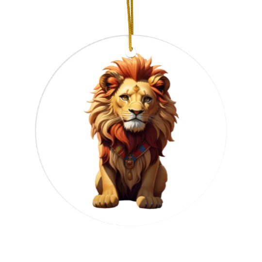 Lion art design Ceramic Ornaments