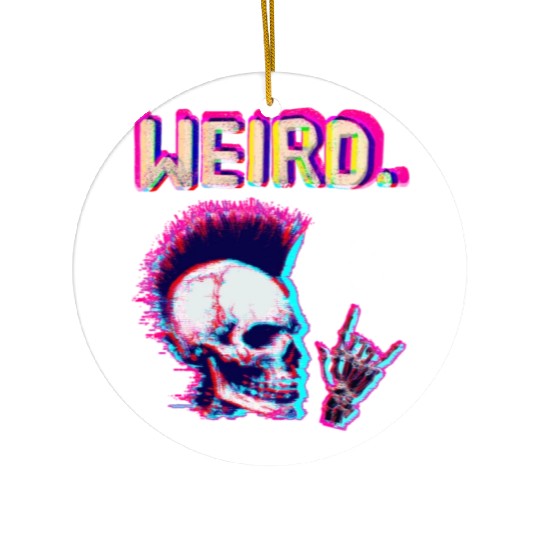 Weird - For Halloween Lovers Punk Rock Ceramic Ornaments