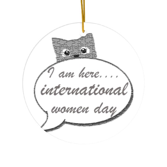 international women day Ceramic Ornaments design gift