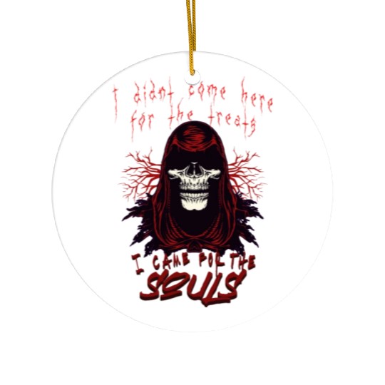 grim reaper; Halloween; souls; death; horror; Ceramic Ornaments