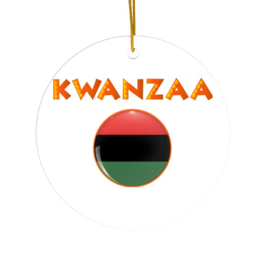Kwanzaa's Cultural Tapestry, Songs, Dances, Drums. Ceramic Ornaments