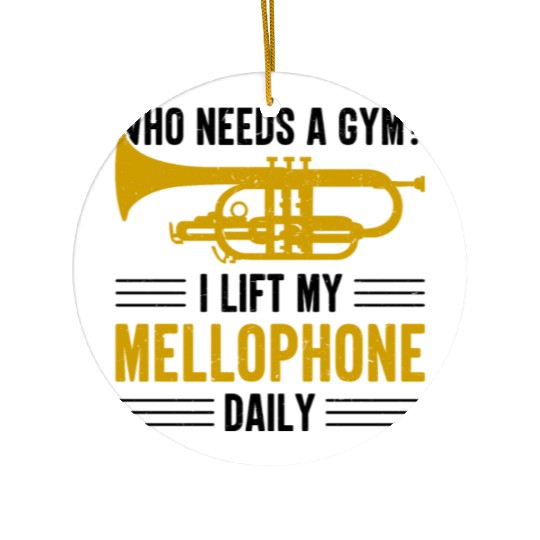 Mellophonist Musical Instrument Orchestra Ceramic Ornaments