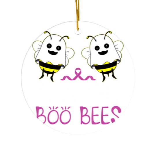 Save The Boo Bees Breast Cancer Awareness Ceramic Ornaments