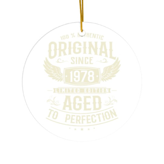 1978 Vintage Birthday Gift Ceramic Ornaments