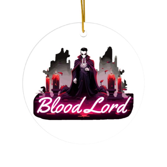 Halloween - Blood Lord Vampire Ceramic Ornaments