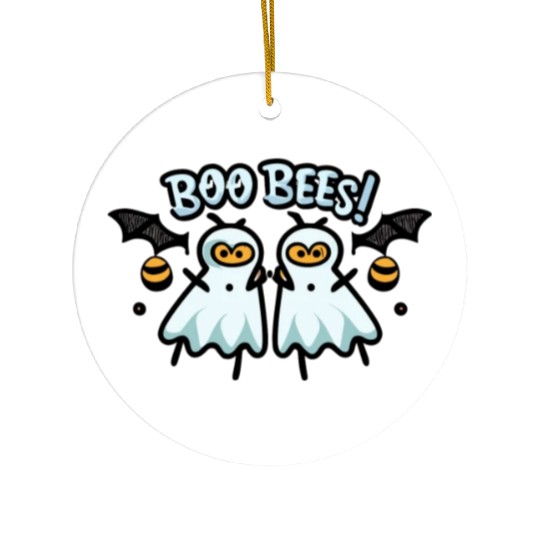 Halloween - Boo Bees Ceramic Ornaments