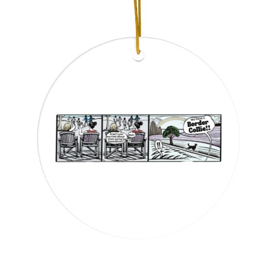 LoveDog Lane Comics Ceramic Ornaments