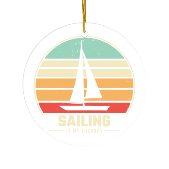 Sailing Retro Sail Boat Ceramic Ornaments