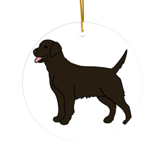 Chocolate Labrador Gift For Dog Lover Ceramic Ornaments