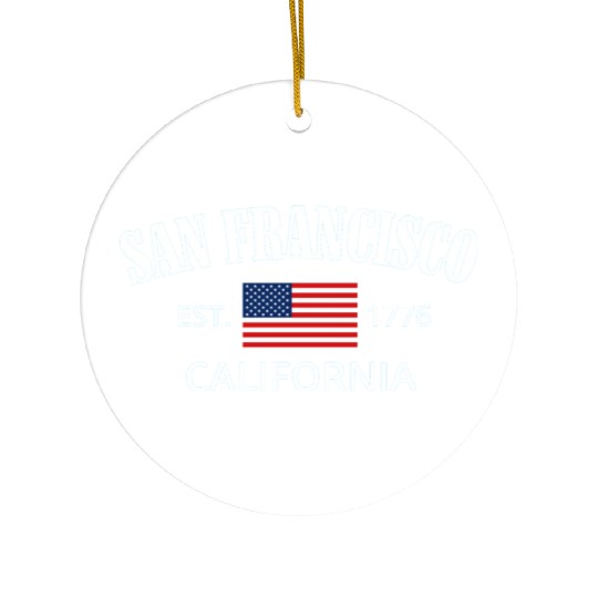 San Francisco Ceramic Ornaments