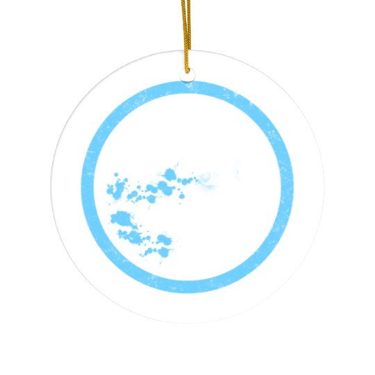 Leopard Ceramic Ornaments, Watercolor Snow Panther Leopard