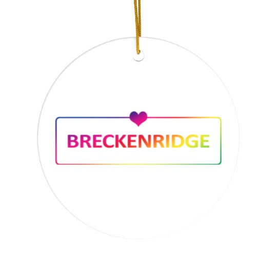 Breckenridge Colorado Usa Ceramic Ornaments