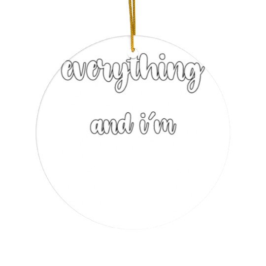 Everything Hurts And I'm Hungry Gym Ceramic Ornaments