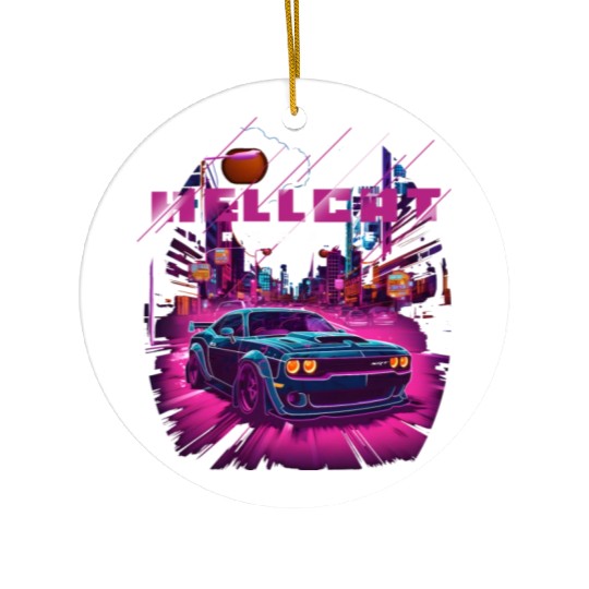 Hellcat SRT Ceramic Ornaments