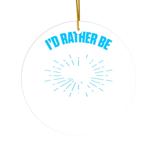 Supercross Motocross Driver I'd Rather Be On Trail Ceramic Ornaments