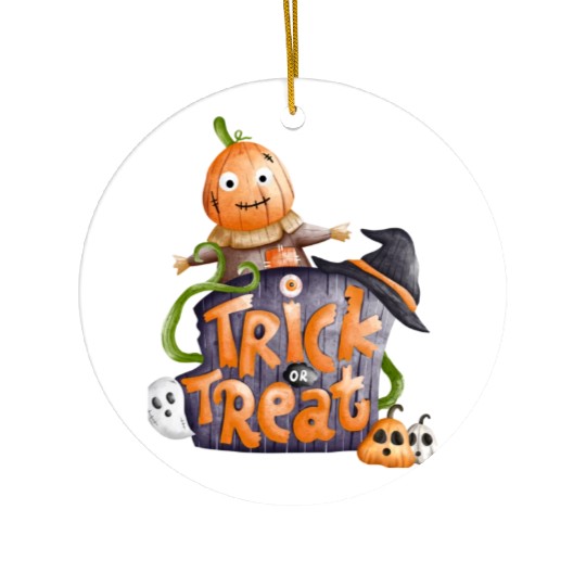 Trick or treat Ceramic Ornaments