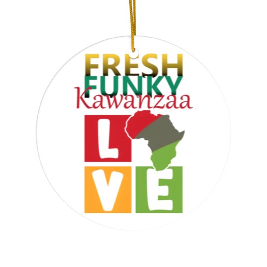 Kwanzaa Celebration with a Fresh Funky Twist Ceramic Ornaments