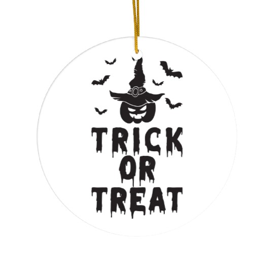Trick or Treat Ceramic Ornaments