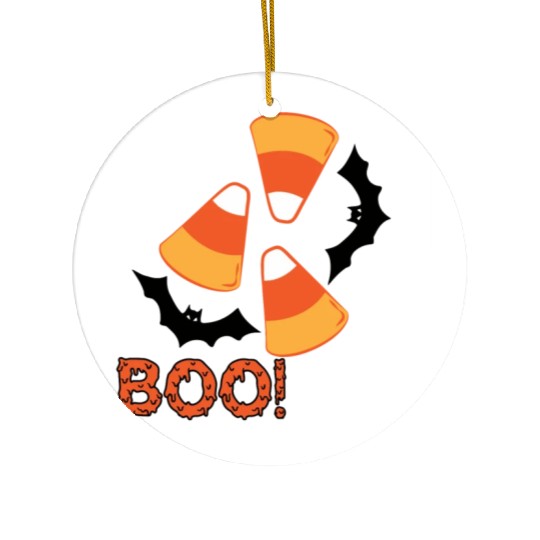 Candy Corn Design Ceramic Ornaments