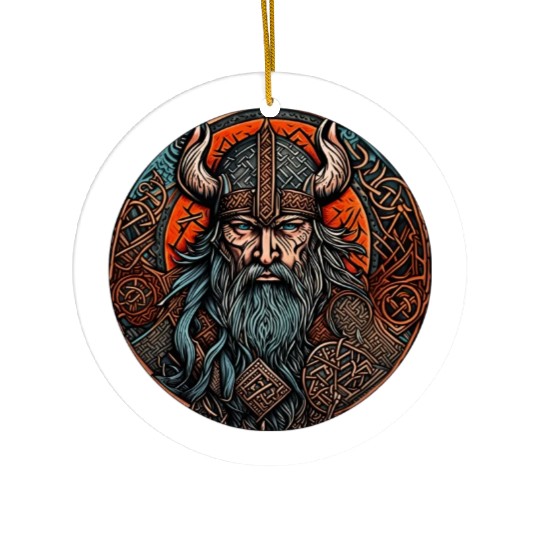 Viking / Odin / Thor / Celtic / Helmet / Nordic Ceramic Ornaments