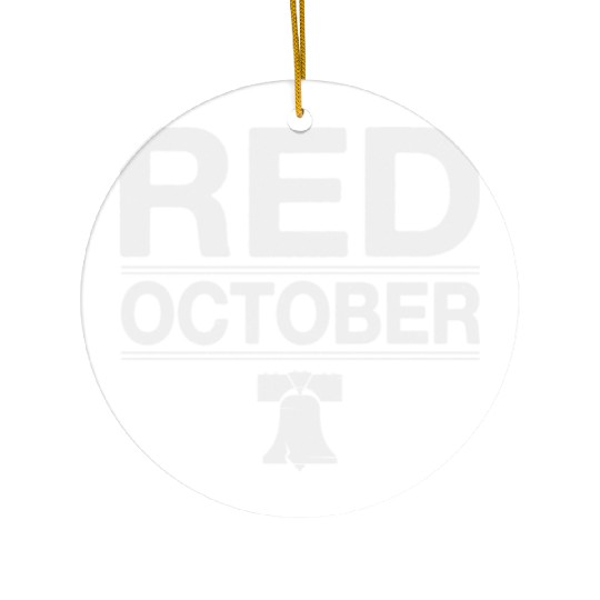 Vintage Red October Philly Philadelphia Ceramic Ornaments