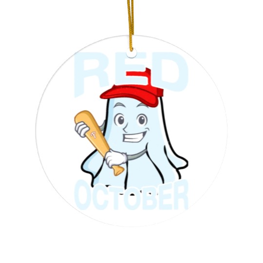 Vintage Philly Red October Philadelphia Ghost Ceramic Ornaments