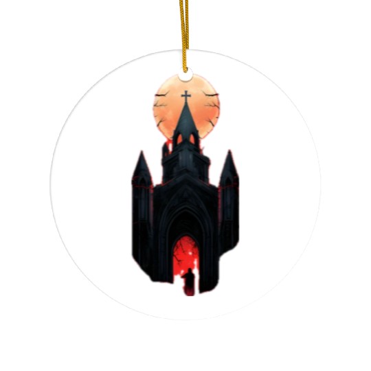 Midnight Citadel Ceramic Ornaments